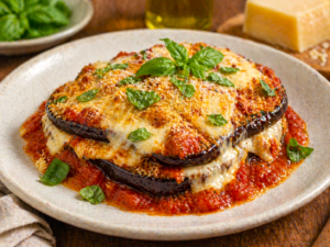 Eggplant parmesan blood sugar trap breaded fried
