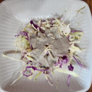 cabbage salad made from eating one handful of cabbage a day