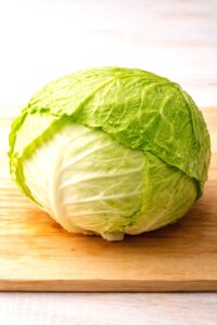 one handful of cabbage a day — fresh green cabbage