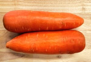 Fresh carrots high in beta-carotene for eye health