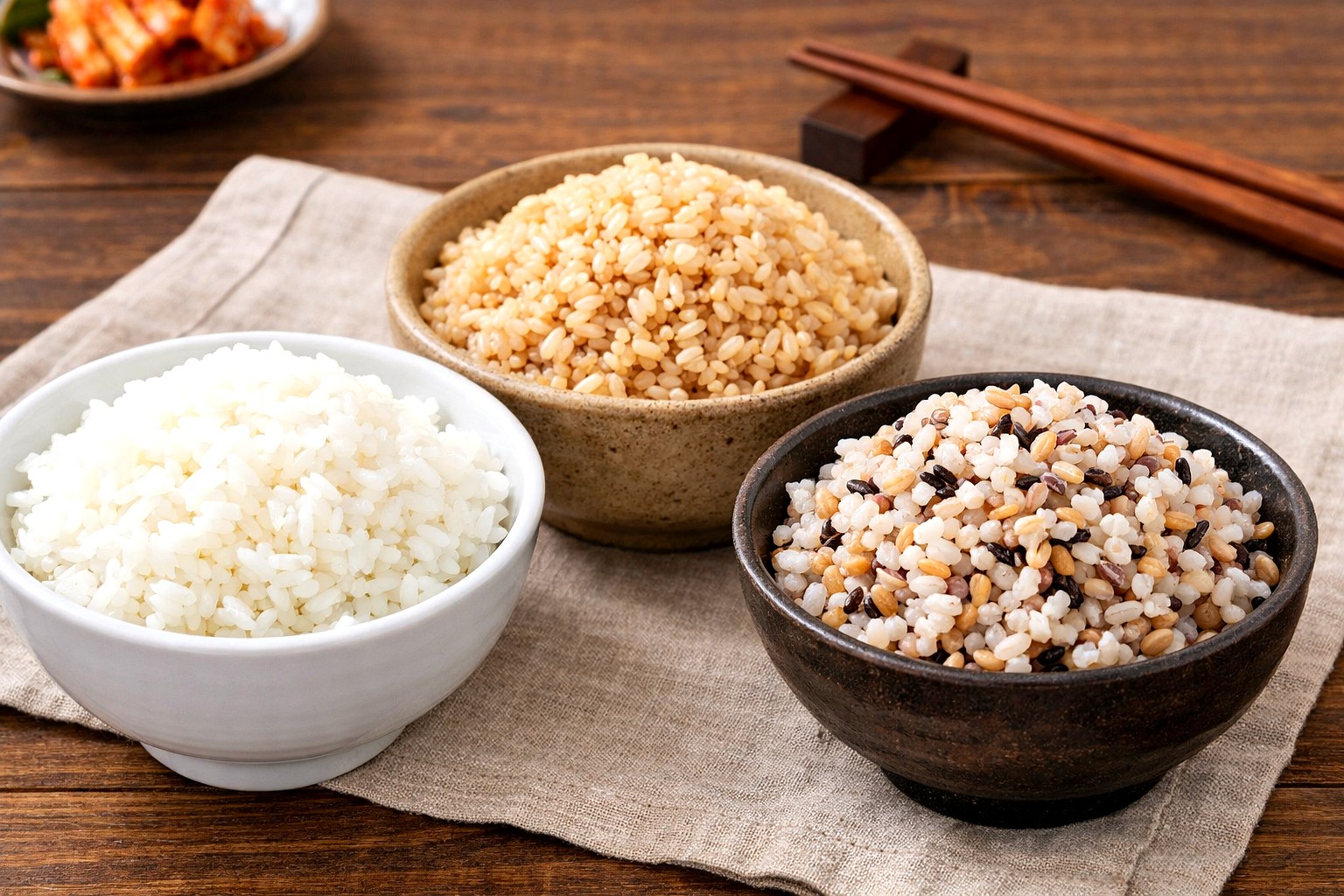 white rice brown rice and mixed grain rice comparison for blood sugar and resistant starch
